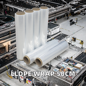 High Elasticity 20 Mic Moisture Resistant Tear Proof Pvc Lldpe Stretch Film Rolls for <strong>Pallet</strong> <strong>Wrap</strong> Load Stabilization - Product Image 4