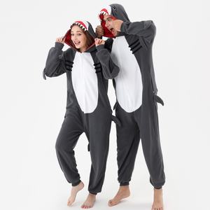 Pyjamas une pièce pour animaux Requin Onesie Cosplay Animal Homewear Vêtements de nuit Combinaison Costume - Product Image 2