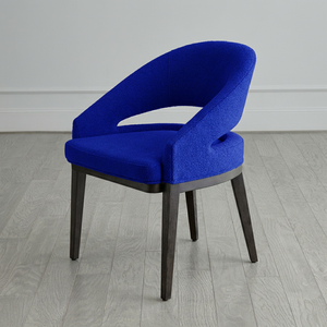 Chaise de salle à manger moderne beige rembourrée avec pieds en bois, fauteuil confortable en tissu pour salle à manger, restaurant, hôtel - Product Image 5