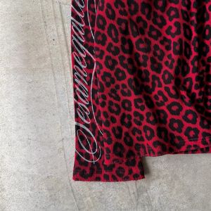 T-shirt rouge à imprimé léopard guépard pour homme, coton personnalisé, manches longues, DTG Homme Coton Unis En Gros Fournisseurs <span class=keywords><strong>de</strong></span> vêtements personnalisés - Product Image 4