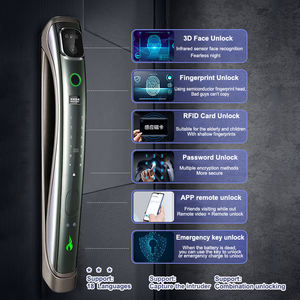 Kunci Pintu Digital Sidik Jari Pintar Keamanan dan Keselamatan Elektronik dengan Kontrol Jarak Jauh Aplikasi Tuya, Wifi, dan Kata Sandi - Product Image 2