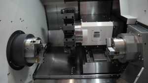 Haute performance 5 axes double broche <span class=keywords><strong>CNC</strong></span> tournage et fraisage tour Machine lit incliné <span class=keywords><strong>CNC</strong></span> centre de tournage avec outils entraînés - Product Image 2