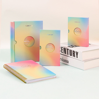 Carnet de notes à couverture rigide avec étui, agenda personnalisé, mignon