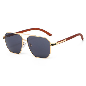 Lunettes de soleil de luxe unisexes, nouvelle collection, monture carrée classique rétro, verres PC UV400 de haute qualité, vente en gros personnalisée - Product Image 2
