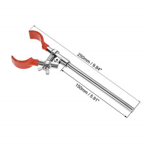 Abrazadera <span class=keywords><strong>de</strong></span> bureta HAIJU LAB, 2 puntas, aleación <span class=keywords><strong>de</strong></span> Zinc <span class=keywords><strong>para</strong></span> tubo <span class=keywords><strong>de</strong></span> ensayo, <span class=keywords><strong>de</strong></span> retorta mordaza, 66mm <span class=keywords><strong>de</strong></span> diámetro, abrazadera <span class=keywords><strong>de</strong></span> laboratorio roja <span class=keywords><strong>de</strong></span> 2 dedos - Product Image 2