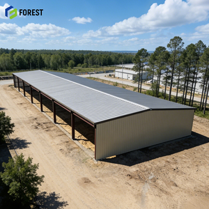 โรงงานโครงสร้างเหล็กแบบกำหนดเองขนาด 30x40x12 เมตร  ที่พักพิงชั่วคราวแบบง่าย โครงสร้างขนาดใหญ่ แข็งแรงทนทาน คุณภาพสูง - Product Image 1