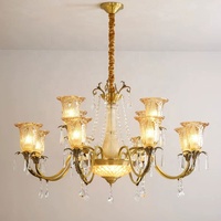Lustre en Cuivre de Luxe pour Salon, Chambre à Coucher, Salle à Manger, Lampe Suspendue en Laiton pour Hôtel, Maison, Restaurant, Bar, Hall d'Entrée - Vente en Gros