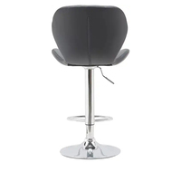 Chaise pivotante de bar en cuir moderne, tabouret de bar pivotant réglable, chaise de bar en cuir réglable en hauteur, chaise de barbier haute