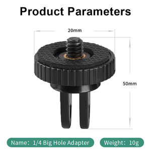 YEAH Adaptateur de trou de montage sur trépied ABS Go <span class=keywords><strong>Pro</strong></span> de 1/4 pouces pour caméra de sport d'action GoPro Hero, Insta 360, <span class=keywords><strong>Sjcam</strong></span>, Xiaomi Yi - Product Image 2