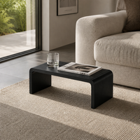 Table d'appoint en bois minimaliste en forme de C, table polyvalente pour canapé et lit, pour ordinateur portable, café et collations dans le salon, la chambre à coucher