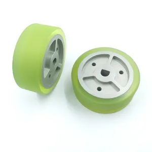 Fabricação personalizado durável poliuretano revestimento roda Metal Core borracha de silicone PU rodas