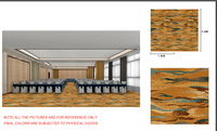 Usine ignifugé salle de banquet salle de mariage théâtre hôtel mur à mur en nylon imprimé tapis tapis de luxe prix d'usine