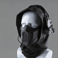 Masque tactique demi-visage réglable pour la protection buccale, équipement de sécurité sportive CS