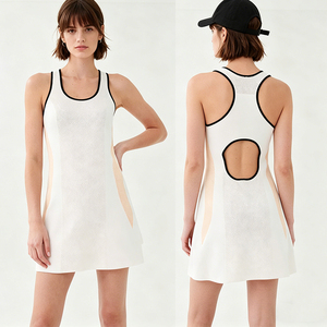 Robe de <span class=keywords><strong>Tennis</strong></span> personnalisée de haute qualité pour femmes, jupes de <span class=keywords><strong>Tennis</strong></span>, fabricant d'usine, vente directe, robe de Fitness - Product Image 1