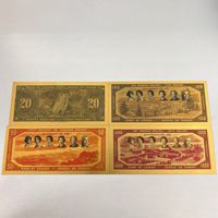 En gros, ensemble de billets de banque fantaisie et pièces commémoratives en résine, style américain, objets de collection pour magasins de cadeaux