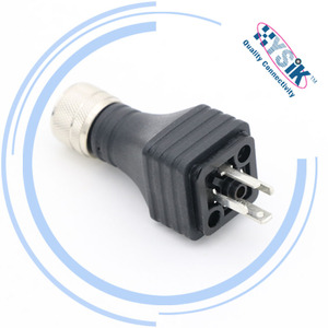 조립된 솔레노이드 밸브 커넥터 플러그 3 + PE 2 + PE 사각 원형 소켓 DIN43650 B 형성 C 산업 표준 밸브 베이스 - Product Image 5