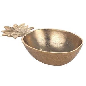 Bols à chocolat polis en or Décoration de table de dîner d'hôtel Design martelé Bol de service de fruits fini classique - Product Image 4