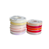 1CM ruban de satin haut de gamme double face pour bouquet de fleurs en soie de lait mat écologique pour emballage de fleurs cadeau emballage cadeau