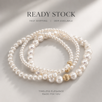 Bracelet élastique en argent sterling S925 avec perles de melon pour femme, vente en gros, OEM, minimaliste, stock en vrac, fournisseur personnalisé