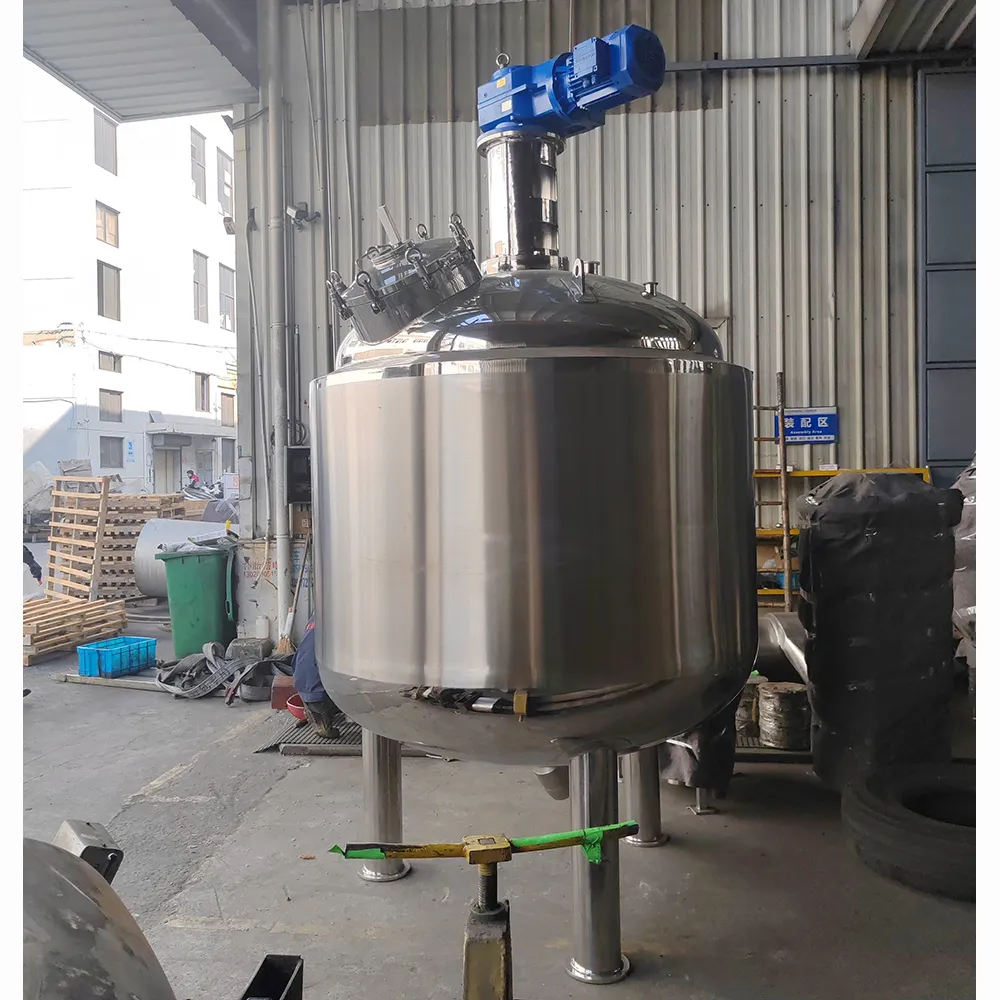 Factory Customized 2000L Liquid Stirring Mixing Reaction Tank Stainless Steel Reactor Chemical Reactor