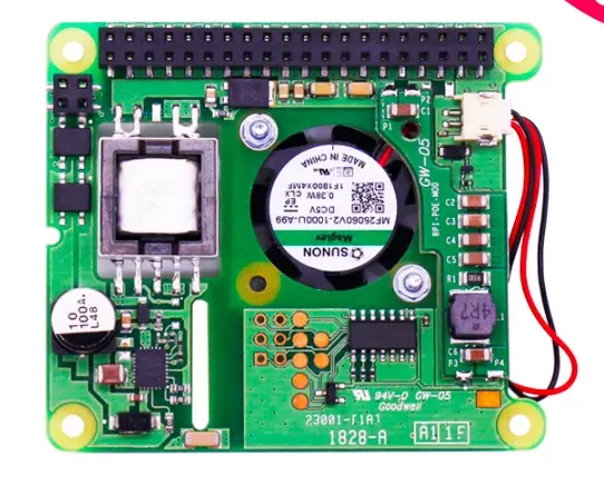 POE HAT expansion board with fan cooling Raspberry pi 4B/3B+ Ethernet PoE Hat power supply module