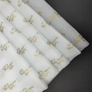 Paper Tissue Wholesale Customized Printed Logo Tissue Paper Branded Gift Wrapping Tissue Paper For Garment/ Flowers/Packaging