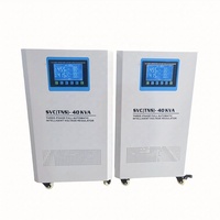 Stabilisateur de tension automatique intelligent à servomoteur TNS 30KVA triphasé AC en cuivre haute précision