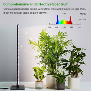 โคมไฟปลูกต้นไม้แบบตั้งพื้น LED ขนาด 56 นิ้ว ความเข้มแสง 58 Umol/s PPF รับประกัน 2 ปี กำลังไฟ 40 วัตต์ ปรับความสูงได้ ให้แสงสว่างเต็มรูปแบบ - Product Image 3