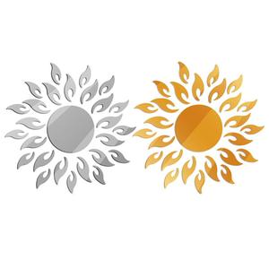 Vinilo Adhesivo Decorativo Removible 3D con Diseño de Girasol para Espejo de Pared, Decoración del Hogar, Espejos DIY, Arte Decorativo - Product Image 1