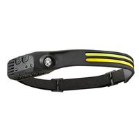 Lampe frontale LED COB d'extérieur étanche et rechargeable avec capteur de mouvement et faisceau lumineux pour le camping et la pêche