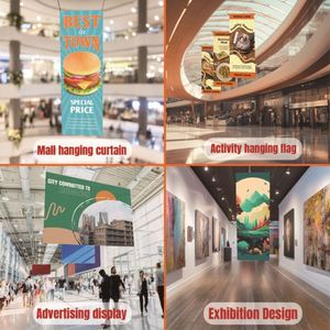 Tùy chỉnh lớn bên ngoài biểu ngữ dọc treo trần biểu ngữ biểu ngữ Cờ Treo - Product Image 4