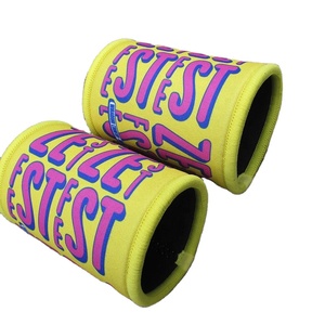 RYO OEM Custom 5mm Yellow Neoprene Waterproof Insulated 330-375ml Beer Stubby Cooler Bag with Glued Base for Can Cooling - Product Image 5