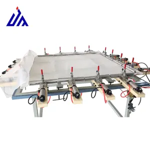 Fully automatic customized High Tension Cheap Screen printing Mesh tension stretcher Stretching Machine