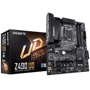 เมนบอร์ด GIGABYTE <span class=keywords><strong>Z490</strong></span> UD มือสอง พร้อมซ็อกเก็ต LGA1200 ชิปเซ็ต Intel <span class=keywords><strong>Z490</strong></span> Express รองรับซีพียู Intel Core รุ่นที่ 10 - Product Image 1