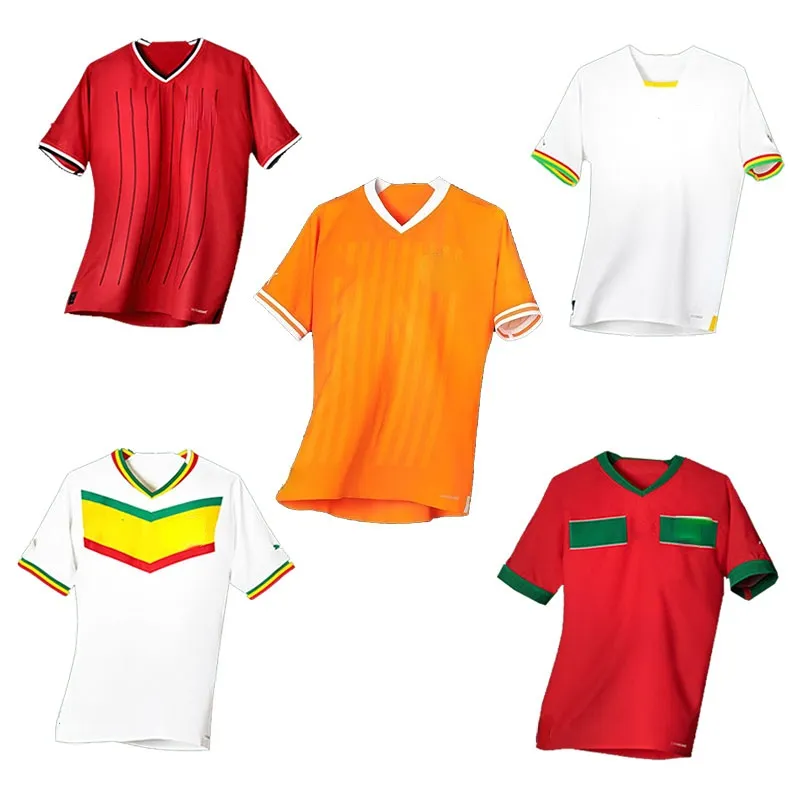 2023-2024 nueva camiseta nacional de África de la mejor calidad Senegal Ghana Marruecos fútbol desgaste fanáticos jugador para hombres