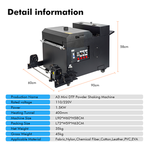 Máquina Agitadora de Polvo Fácil de Usar 2024 con Impresora DTF, Máquina de Polvo Termofusible para Impresoras de 30 cm - Product Image 5