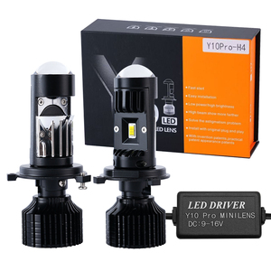 Bán buôn Kính lúp 60W Y10 Pro máy chiếu H4 H7 Mini bi LED ống kính máy chiếu tự động hệ thống chiếu sáng Xe LED Đèn pha Bóng đèn - Product Image 1