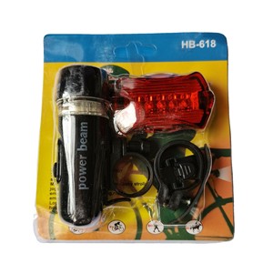 Juego de luces LED para bicicleta Power Beam, faro delantero y luz trasera con soporte de montaje para ciclismo, accesorios para conducción nocturna - Product Image 3