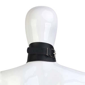 Juguetes sexuales de Bondage de cuero para hombre, <span class=keywords><strong>Collar</strong></span> de Bondage BDSM con cadena, Juguetes sexuales de esclavo fetiche, <span class=keywords><strong>Collar</strong></span> de cuello de Bondage para adultos - Product Image 4