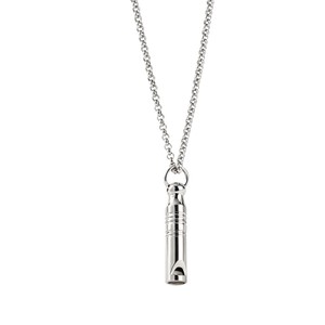 yunnique <b>Titanium</b> Steel Whistle Pendant Necklace Unisex Party Fashion Sweater <b>Chain</b> Geometry Design - Product Image 5