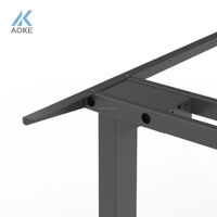 Table de bureau exécutive de haute qualité, réglable en hauteur, avec double moteur, pour bureau ou salle de réunion