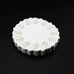 Manteles Individuales Redondos Blancos Mini <span class=keywords><strong>de</strong></span> 12 Pulgadas, Desechables, Resistentes a la Grasa, Ecológicos, Clásicos, <span class=keywords><strong>de</strong></span> Papel <span class=keywords><strong>con</strong></span> Encaje, para Pasteles, Tazas <span class=keywords><strong>de</strong></span> Café - Product Image 3