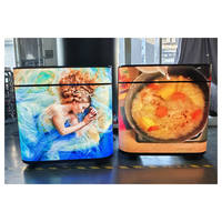Écran LED de réception P1.86 P2.5, écran LED incurvé à faible consommation d'énergie, station DJ, support de table, mur vidéo LED