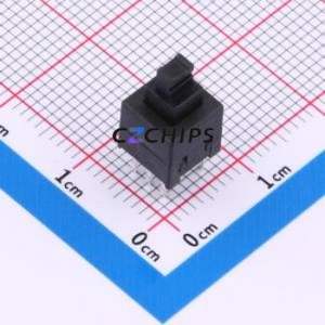 PS-7054DVB-6PL01 Push Button Switch Through hole Component (THT)-6P,7x7mm Switch Self-Locking Rectangle Plunger 100mA 30V - Product Image 1