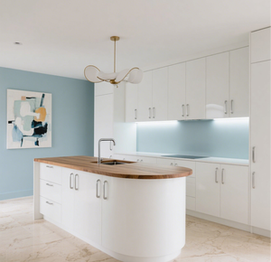 BALOM Diseños <span class=keywords><strong>de</strong></span> estilo minimalista moderno Pequeños Muebles personalizados completos para el hogar Unidad <span class=keywords><strong>de</strong></span> melamina en forma <span class=keywords><strong>de</strong></span> L Gabinetes <span class=keywords><strong>Cocina</strong></span> con fregadero - Product Image 5