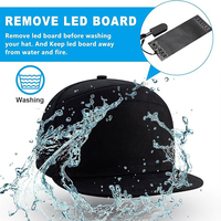 Gorra de Béisbol LED RGB a Todo Color, Programable y Ajustable, Precio de Fábrica, Nueva Llegada