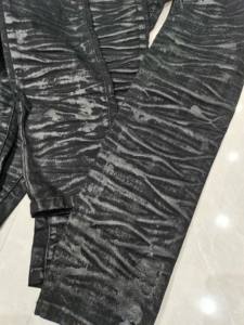 Custom Arrugado Mano Cera Lujo Denim Jeans Hombres - Product Image 2