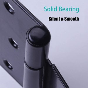 Черные сверхпрочные петли для деревянных дверей сарая, деревянные ограждения, раздвижные ворота, классические металлические петли с Т-образным ремешком - Product Image 5