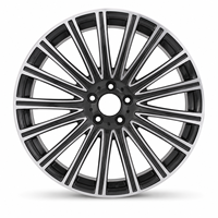 Jantes en alliage d'aluminium AL de haute qualité 18 pouces 5x112, design multi-rayons en maille, noir brillant, vente flash pour Mercedes Benz