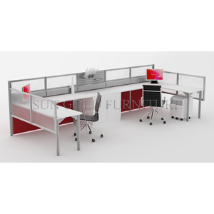 Mobilier de bureau <span class=keywords><strong>Cloison</strong></span> à base de carrelage <span class=keywords><strong>Cloison</strong></span> de bureau 3 personnes Poste de travail - Product Image 1